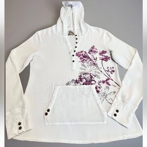 NIKE ACG FIT Thermal Hoodie Shirt Top - floral, pocket, hood, lightweight